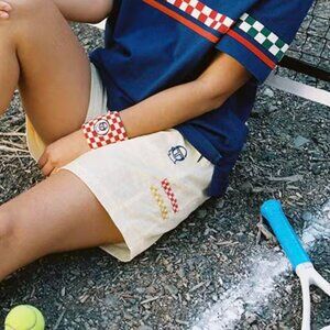 Brain Dead x Sergio Tacchini Tennis Shorts (Pastel Yellow)